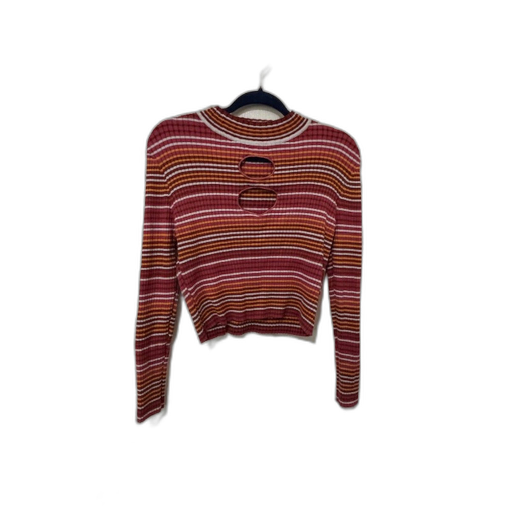 Madden NYC Junior's Cut Out Sweater Y2K